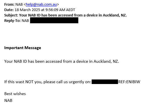 Image showing Fraud email