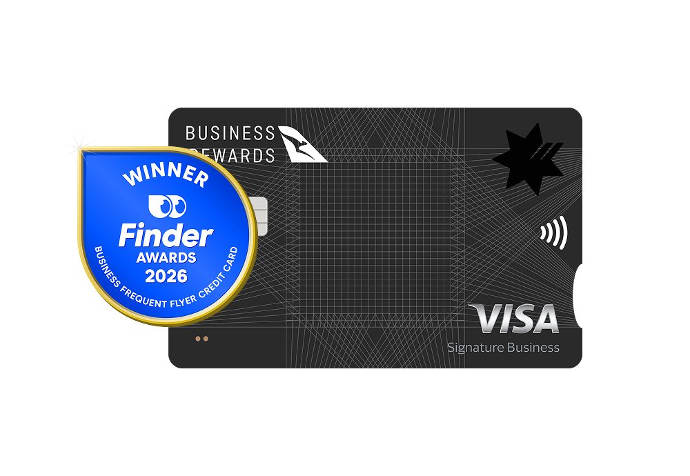 NAB Qantas Business Signature Card - Winner Finder Awards 2026 Best Frequent Flyer Credit Card.