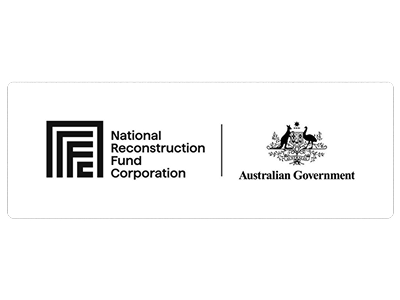 National Reconstruction Fund Corporation logo and Australian Government logo.