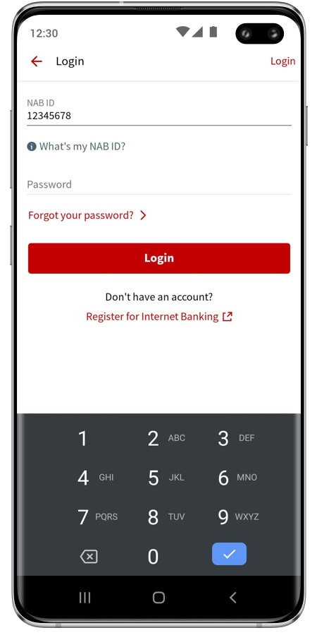 Nab login