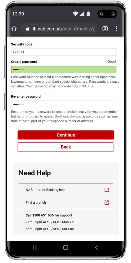 Nab login