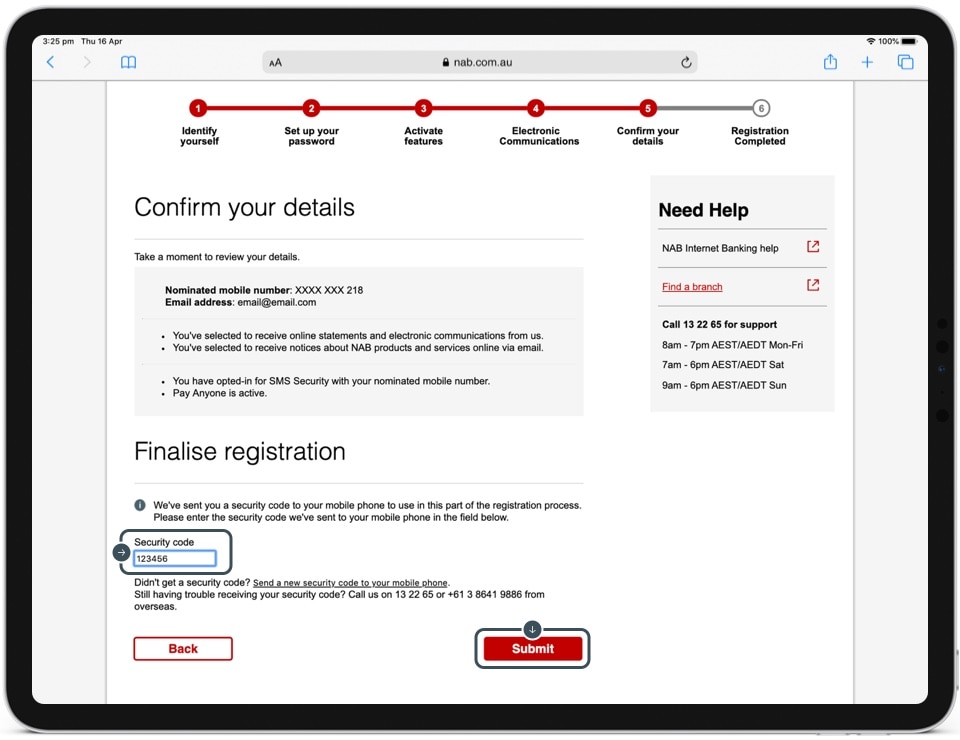 Internet banking | Register for online banking - NAB