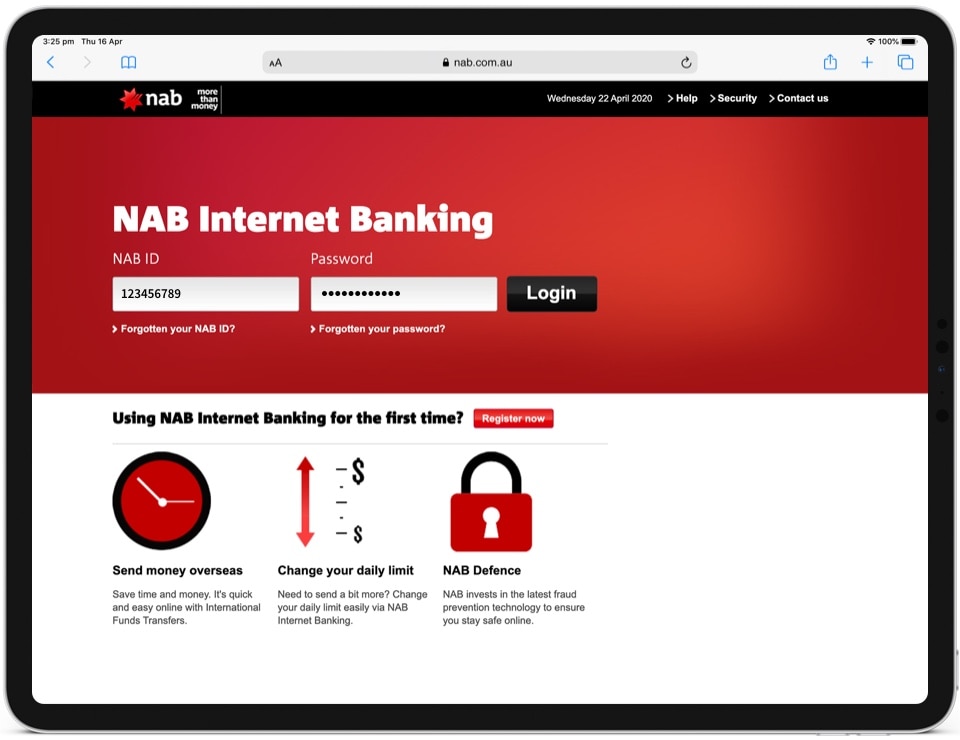 How to view merchant details banking help guide NAB