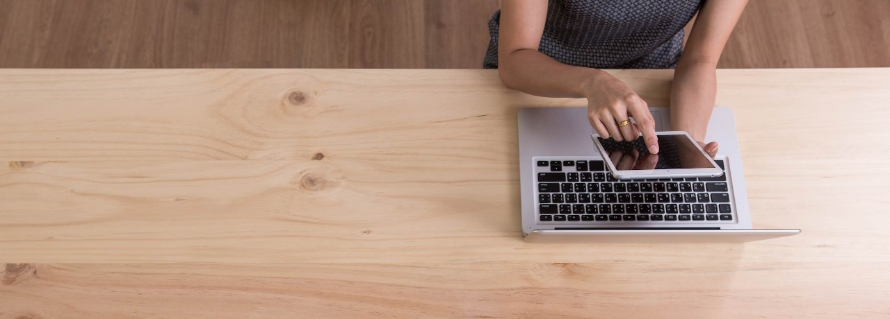 business woman working at office